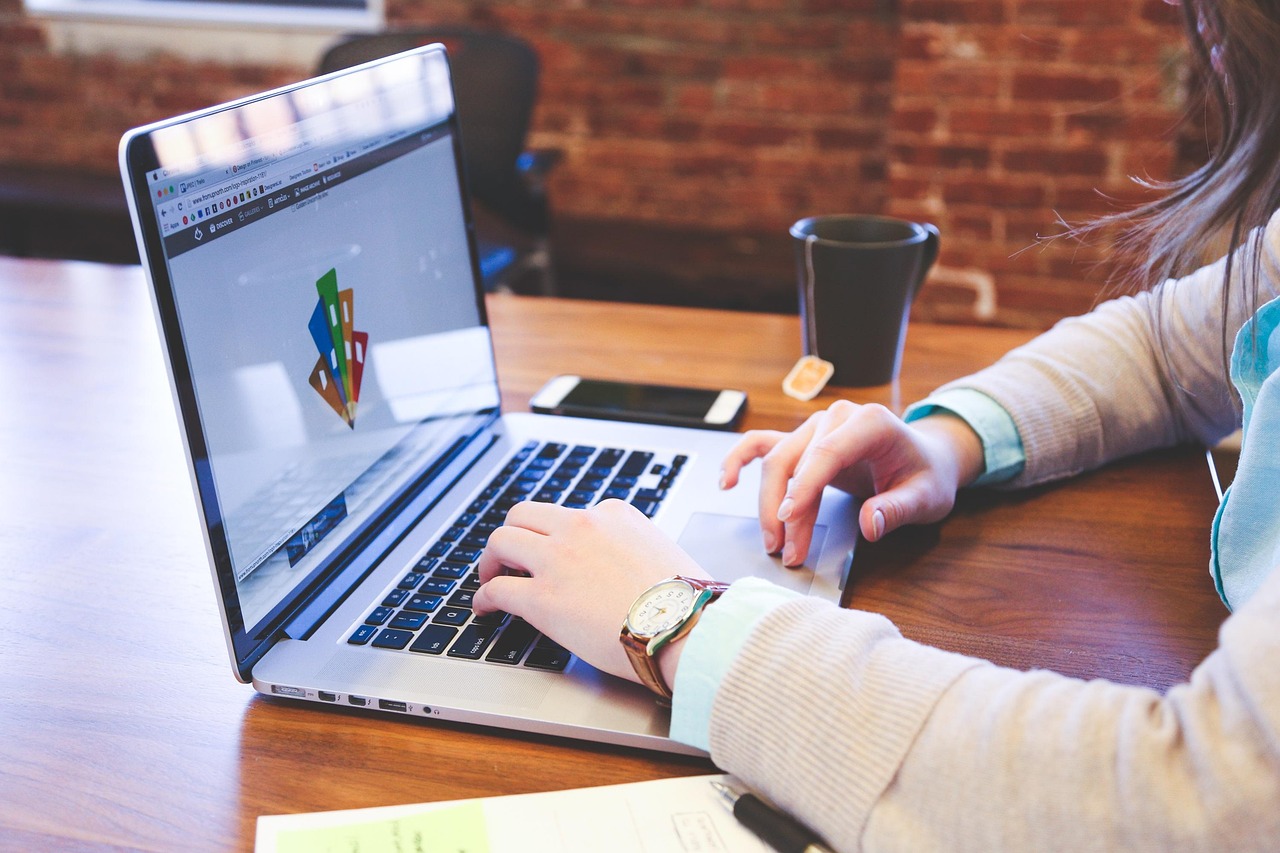 Modern website design on laptop showing professional business website